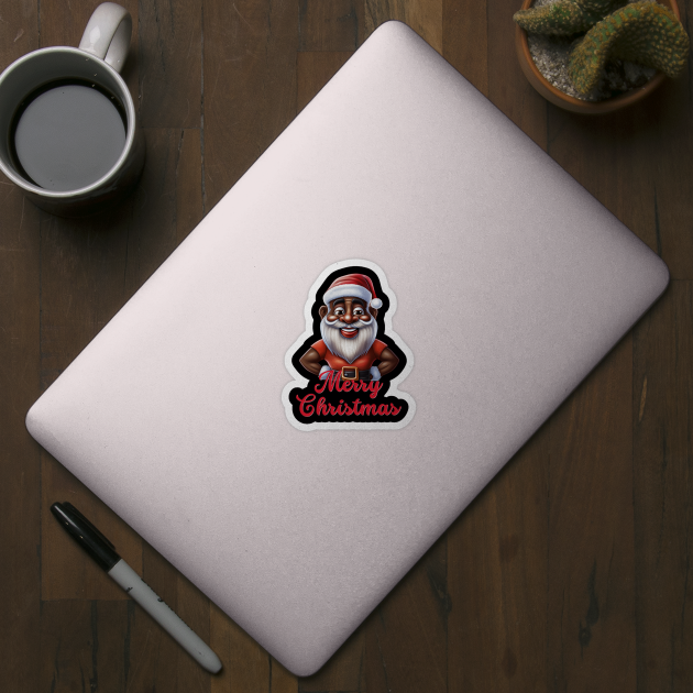 Black Santa, African American Santa by UrbanLifeApparel